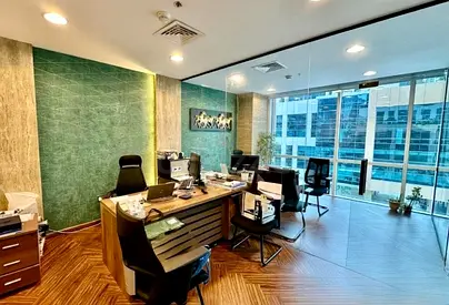 Luxurious Fully Furnished Office with Stunning Burj View!!