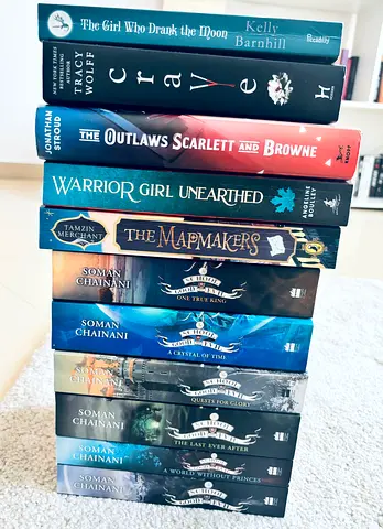 Stack of Young Adult  Middle-Grade Fantasy Books Mixed Set