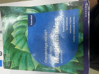 IGCSE Maths textbook