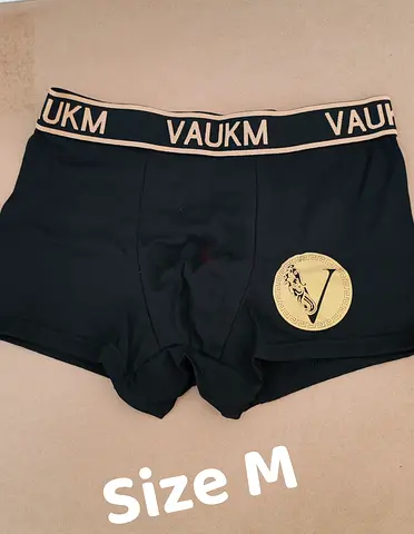 Mens Black VaukM Boxer Briefs Size M