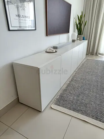 IKEA BESTÅ TV Cabinet – 300cm – Modern White Storage Unit