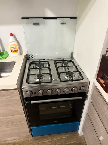 Used 4-Burner Freestanding Gas Cooker with Oven - Good Condition