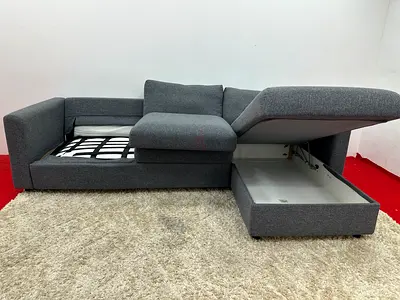 Selling IKEA vimle grey color sofabed with storage