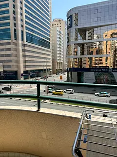 Furnished Master Bedroom with Balcony for Rent | Al Qasimiya
