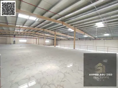 Massive Warehouse for Rent Al Jurf Ajman 31000 SQFT 2 Mezzanines Parking 100KW Power Prime Location Behind Chinese Market