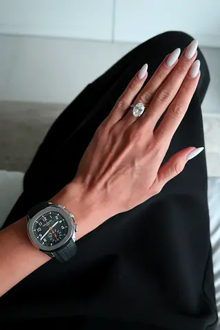 5.91 carat lab diamond oval ring with certificate