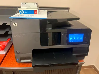 HP Officejet Pro 8620 Printer with new print head/new printer cartridges