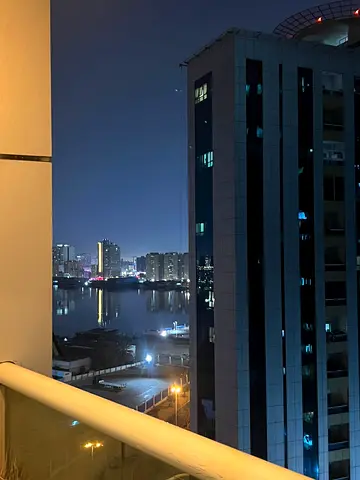 For sale: One bedroom and living room with balcony, 2 bathrooms, cash only. Side view overlooking the creek and garden. Cash price 450 (negotiable).