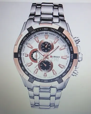 Curren men watch with quartz movement