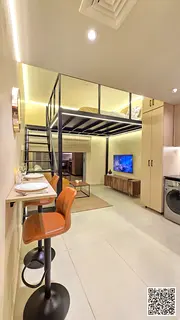 Furnished studio apartment with hotel-style furniture for monthly rent in Ajman - Super Deluxe - Gar