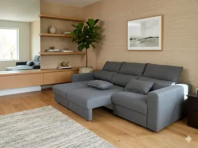 Good Condition Ikea Eskilstuna L shape sofa bed with space