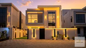 Luxury villa for sale in Al Zahya pool - rooftop