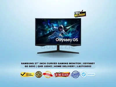Samsung 27 Inch Curved Gaming Monitor | Odyssey G5 G55C | QHD 165Hz | Home Delivery | LS27CG552