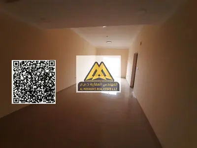 First tenant apartment in Al Jurf 3, Ajman. 1 bedroom with living room + master, 2 bathrooms, balcony, central AC, built-in wardrobes. Behind China Ma