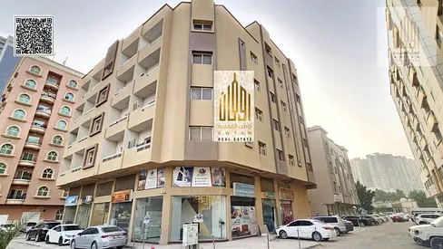 بناية سكنى تجارى G+4 ( زاوية) بالإمارات إمارة عجمان حى الراشدية 3 .