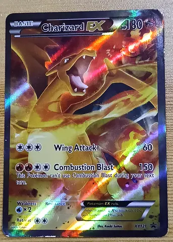 Rare Charizard EX Holo Pokémon Card (XY121) - Good Condition