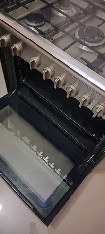 Stainless Steel Gas Range with Oven - Good Working Condition