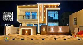 Al-Helio 2, modern 6BR villa with roof , Reg fees, electricity, water, and AC. Freehold. Bank financ