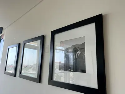 Set of 3 Black  frames 50x50 cm