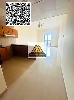 Studio apartment for rent in Al Nuaimiya 1, Ajman, inside Al Nuaimiya Tower C, with a large area, ba