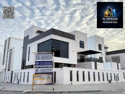 كورنر طابقين وروف ومسبح ومصعد بسعرشامل رسوم التسجيل والتمليك في أرقي مناطق عجمان تملك حر لجميع الجنسيات