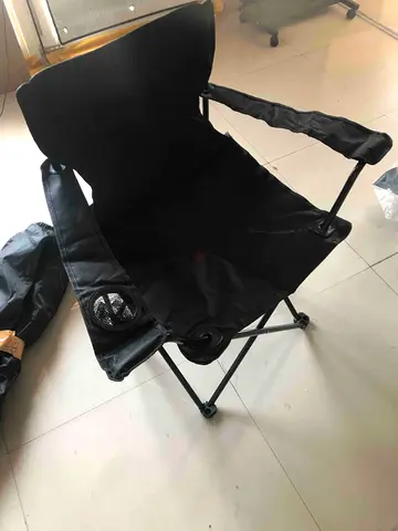 Foldable Camping Chair with Armrests and Cup Holder -2pcs