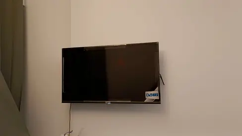 43 inch flat panel TV - wall mounted, good working condition