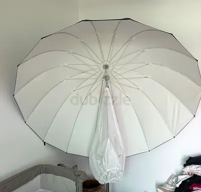 Large White Photography Shoot Umbrella - Soft Light