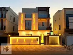 Luxury villa in Al-Haliyo 2, opposite Al-Hamidiya Park. Modern design and VIP finishing. Garden and