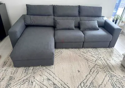 Ikea eskilstuna L shape sofa bed under storage