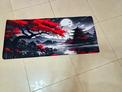Large Gaming Mousepad XXL (90x40cm) - Japanese Art Design
