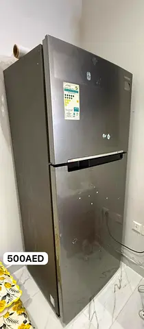 Used GE 2-Door Refrigerator, Good Working Condition - 500 AED