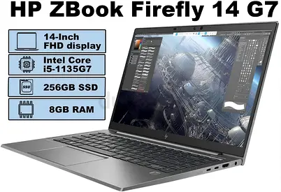 HP ZBook Firefly 14 G7 Core i5-1135G7, 8GB RAM, 256GB SSD — 14 FHD