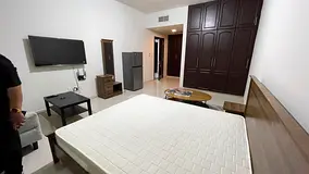 Fully furnished master bedroom with attached washroom for single lady or man or couple in khalidia