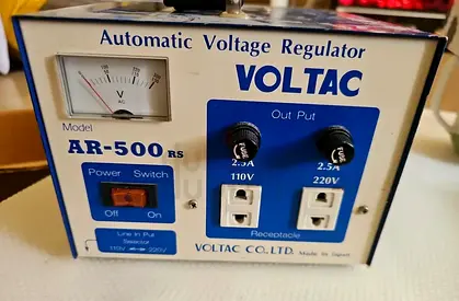 Automatic Voltage Regulator VOLTAC AR-500 RS – Made in Japan