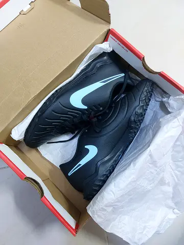 Mens Nike Black Tiempo Legend 10 Club with Blue Swoosh - New in Box
