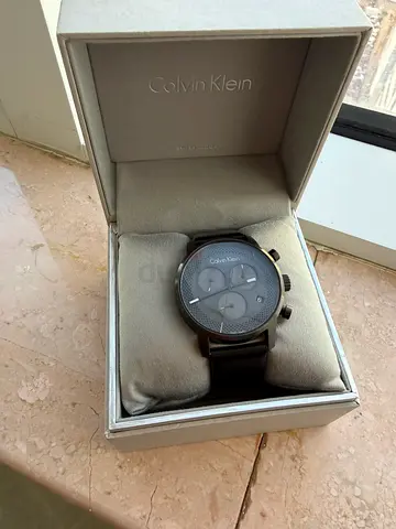 Calvin Klein Mens Chronograph Watch - Black in Original Box