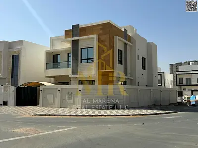 Luxury corner villa for sale in Al Helio 2. Elegant design featuring 6 spacious bedrooms and ultra-luxurious finishes in a strategic location in Ajman