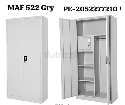 Metal Office Storage Locker / Steel Cabinet with Shelves and Lockbox - Brand New