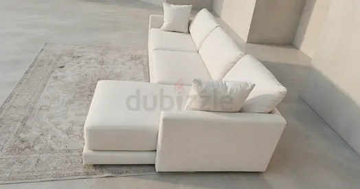 L-Shaped Cratebarrel Sofa