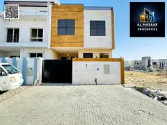 For sale in Ajman, Al Helio 2 area: a villa consisting of 4 master bedrooms, a majlis (formal sittin