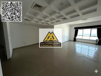 مساحات كبيرة جدا | اطلالة بحرية مباشرة | الغرف ماستر بالكامل | 4 حمامات بالشقة | غاز مركزي | باركن مجاني
