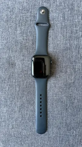 Apple Watch Series 7 (Black) with Silicone Band - Good Condition