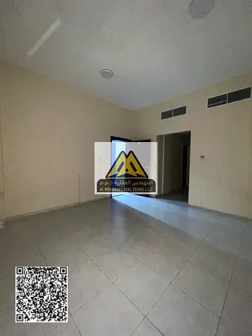One-bedroom apartment for annual rent in Al Nuaimiya 2, Ajman. Ground floor, spacious and in a prime location, ideal for practical living and close to