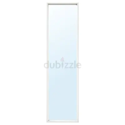 Slim Full-Length Wall Mirror — White Frame