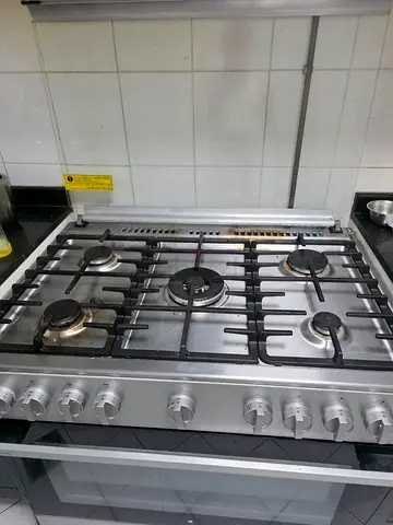 Stainless Steel Gas Range with Oven - Good Working Condition
