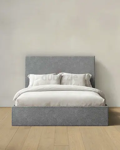 Grey Upholstered Brand new Queen size bed storage bed strong including medical mattress Queen bed