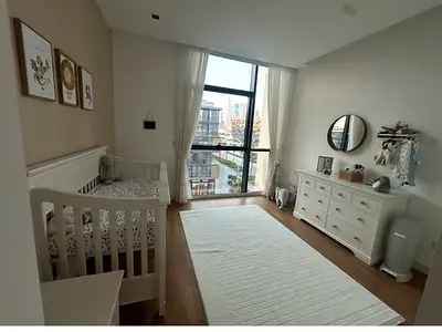 Pottery Barn Baby Crib + Nightstand + Mattre