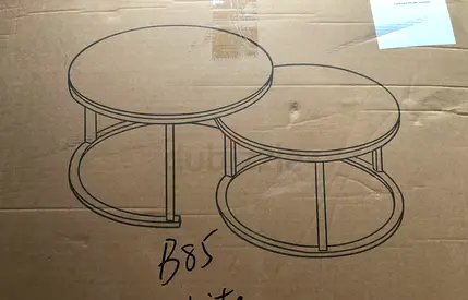 Set of 2 Round Nesting Coffee Tables - New in Box