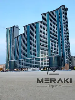 Two rooms and a living room for ownership, Corniche Towers Residences, free air conditioning